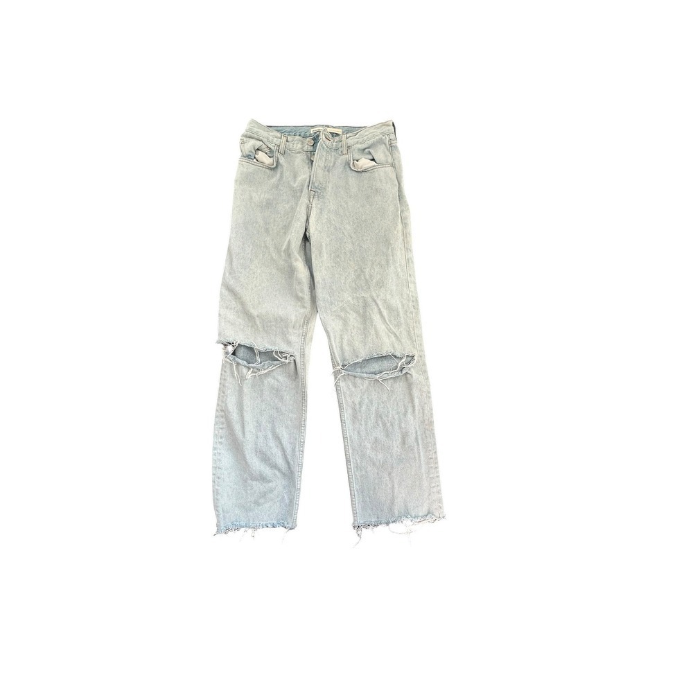 GRLFRND The Bella Low Rise Boyfriend Jeans Light Wash Distressed Echo Park 27 - Picture 2 of 12